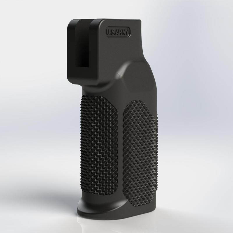 AR-15 (GBB) with a 0-degree Straight Pistol Grip