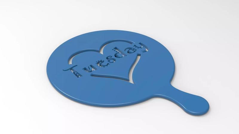 Coffee Cup Stancil -TUESDAY