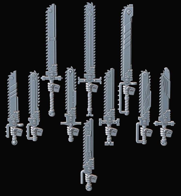 Space Warrior Chainsword set