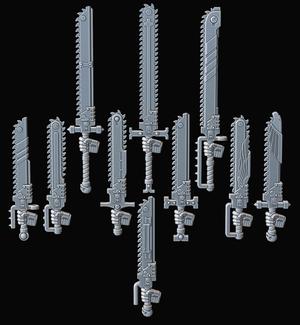 Space Warrior Chainsword set