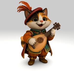 DnD Calico Cat Bard