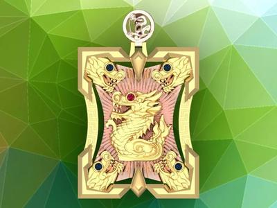 Dragon pendant - Men Dragon pendant  - N358