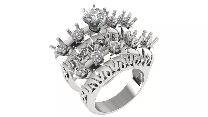Bridal Set 3dm stl renders details