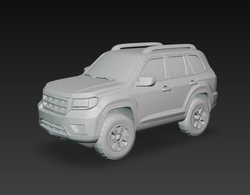 SUV – Modelo 3D de Vehículo Deportivo Utilitario para Impresión 3D