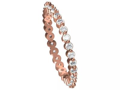 Band-01 rose gold eternity ring