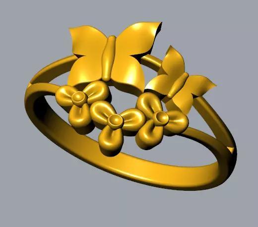 beautiful butterfly ring