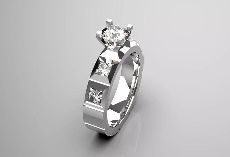 bride solitaire diamond ring sr0027