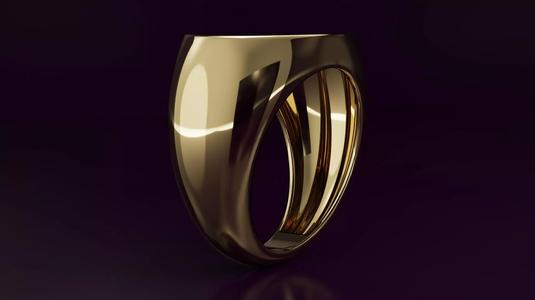 cabochon free form ring N04