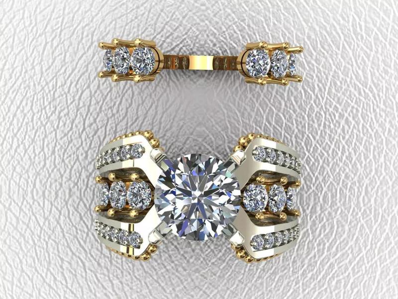 high ring wedding engagement solitaire ring