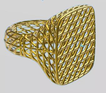 jaali signet ring stl verified
