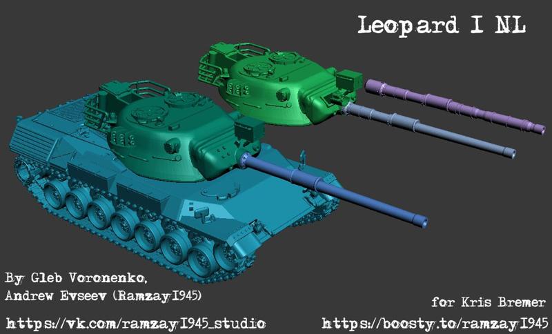 Leopard 1 NL Dutch coldwar MBT 1:100