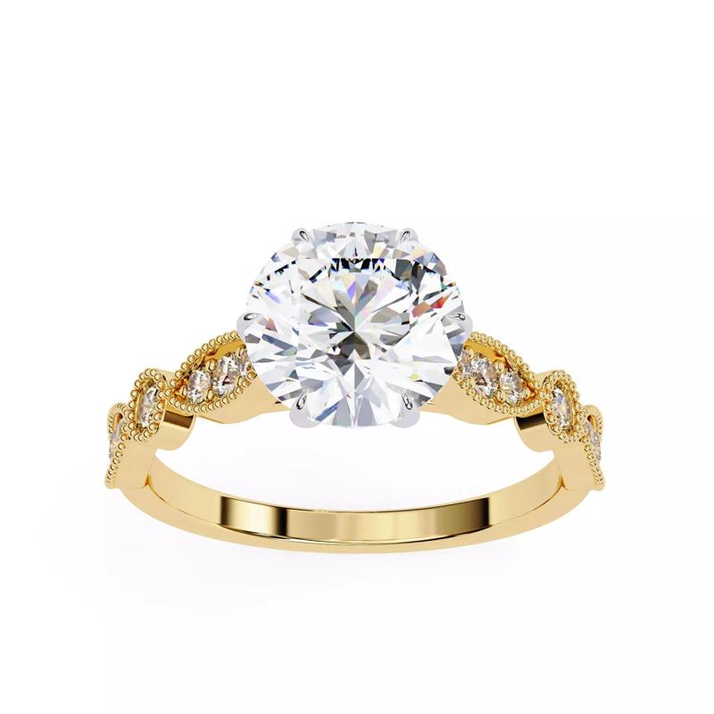 High Jewelry Tiffany Style Luxury Diamond Ring 3D print model