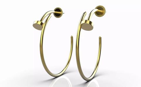 cartier Nail Earrings