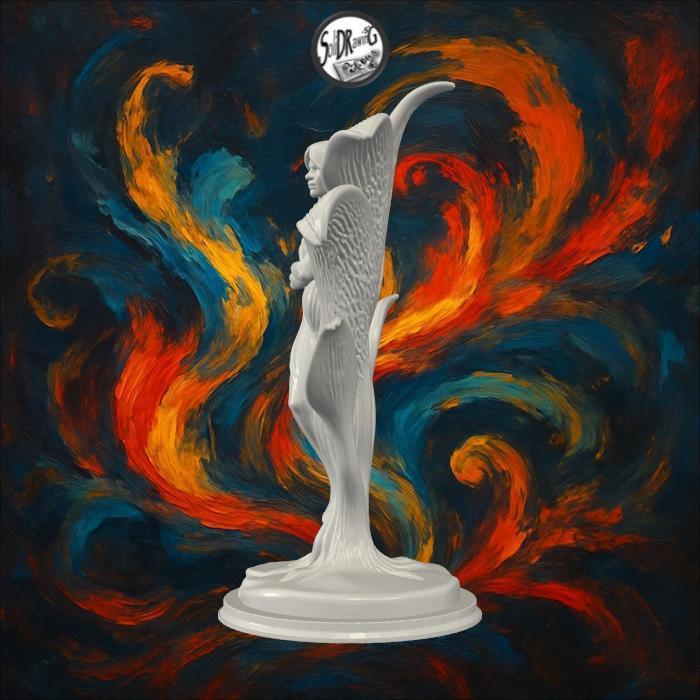 Woman in Flower Sculpture — Blooming Spirit – SoliDRawinGs SG431