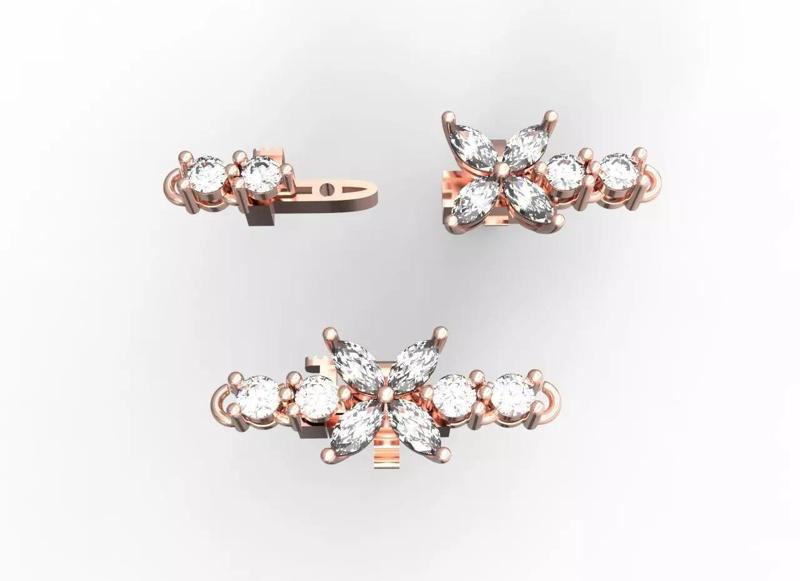 Tennis bracelet lock water way necklace marquize locked