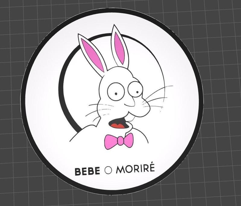 🍺 Chop "BABY OR I'LL DIE" - STL Design for 3D Printers The Simpsons