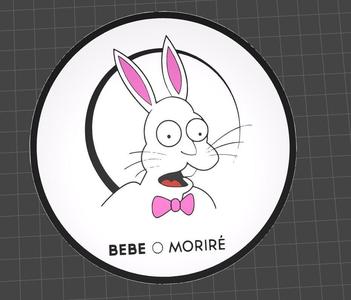 🍺 Chop "BABY OR I'LL DIE" - STL Design for 3D Printers The Simpsons
