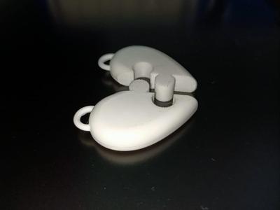 puzzle heart keychain