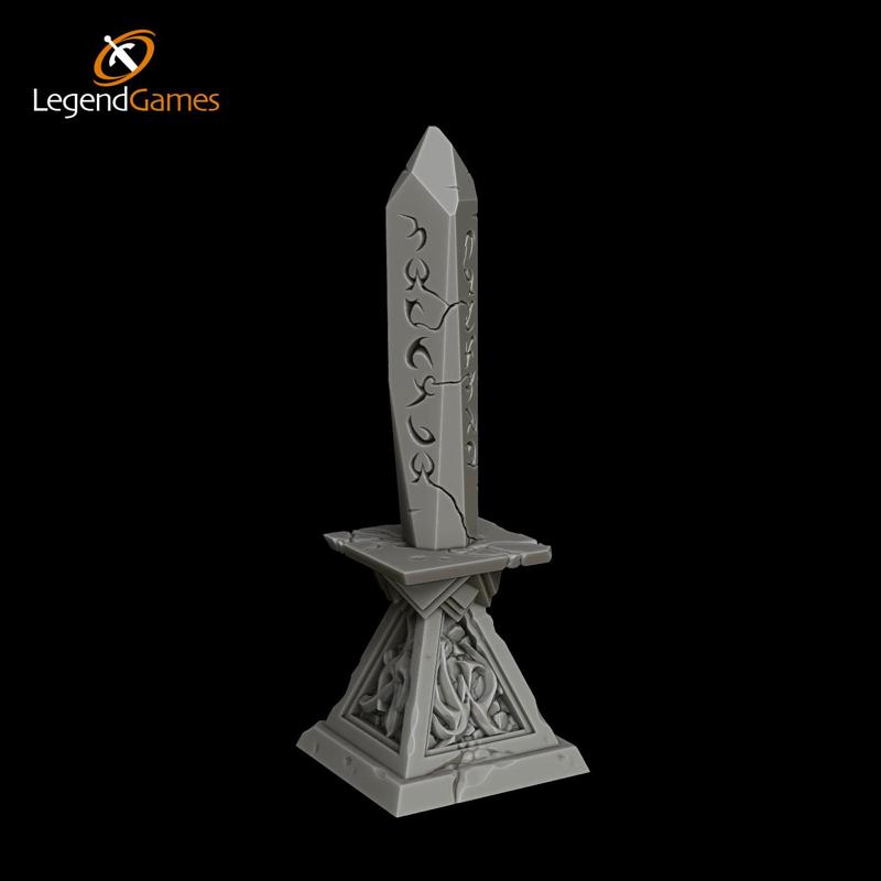 Obelisk -Drow Waymarker crystal obelisk - LegendGames