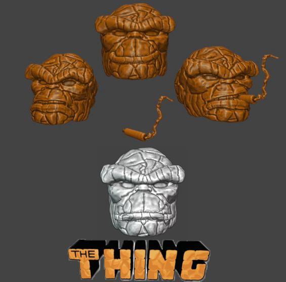 The Thing Head Sculpts x4 (classic)