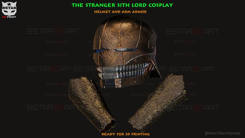 The Stranger Sith Lord Cosplay - Helmet and Arm Armor - The Acolyte Cosplay - Star wars Black Series