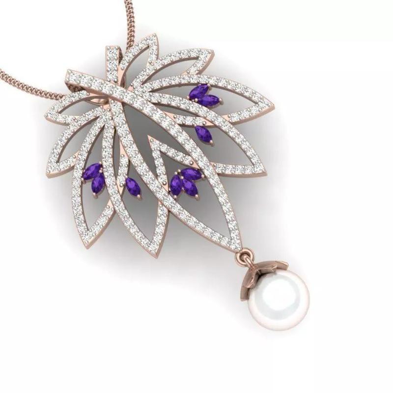 Women pendant 3dm render detail