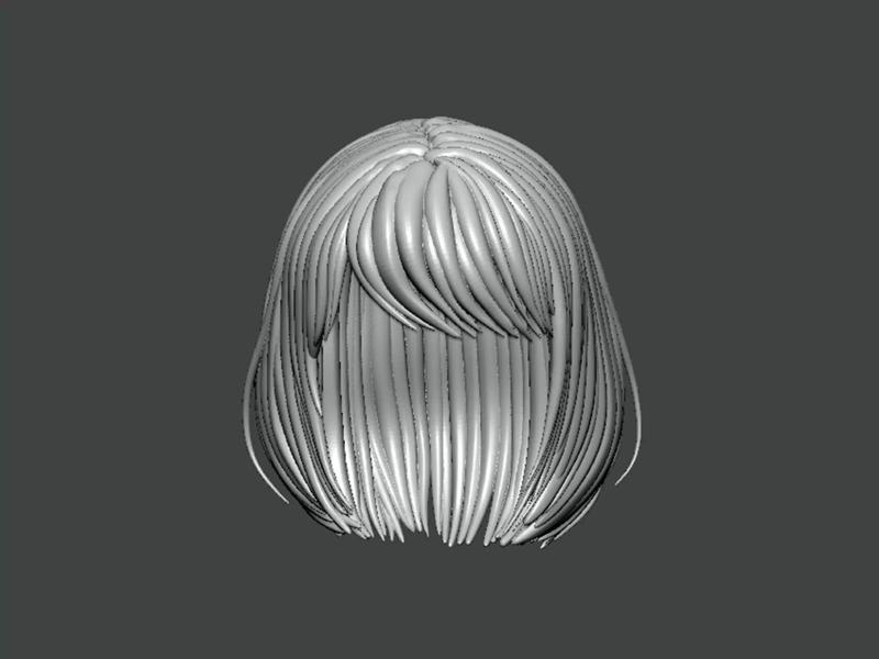 3D Model-HAIR0018