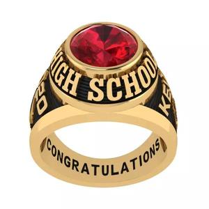 Personalized Class Ring 1 - Oval Gem