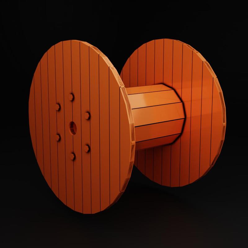 Wooden Drum 1/35, 1/43, 1/72 - High-Detail WWII Model