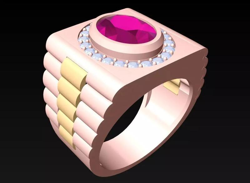 Oval Stone Ring - Diamond Ring - N4193