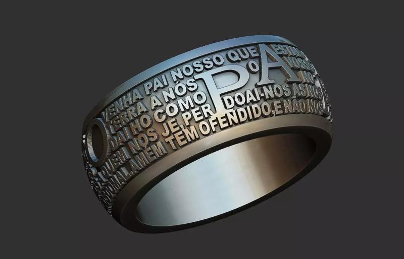 Pai Nosso Anel  - Lords Prayer Ring