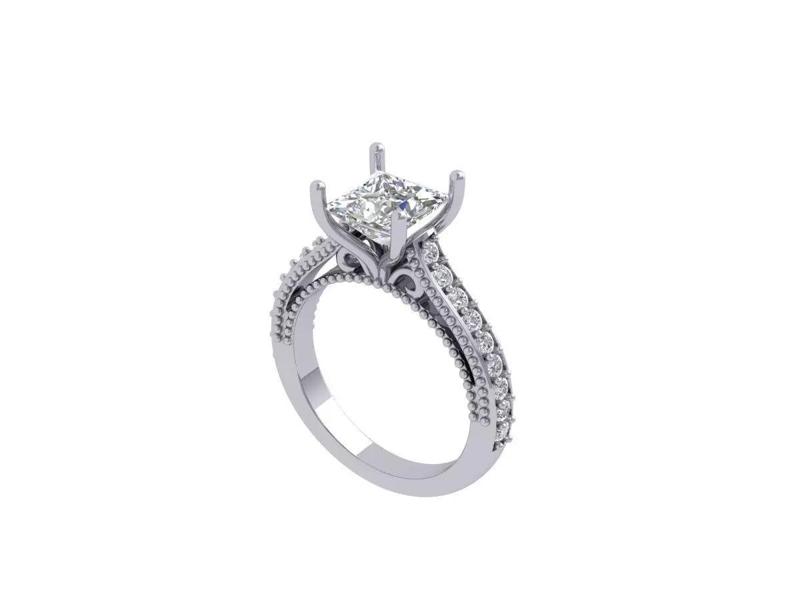 Princess Art Deco Ring