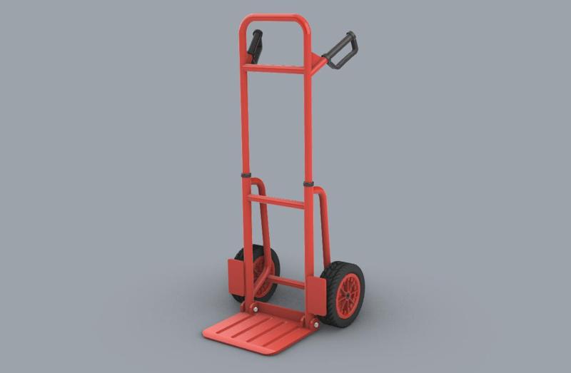 Portable Folding Sack Truck 3D Model for VOS Fabulous