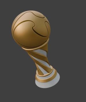 Gold Spiral Trophy Topper STL - Elegant Award Top 3D Print
