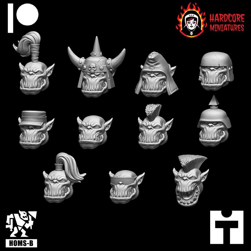 Space Orcs Retro Heads #1