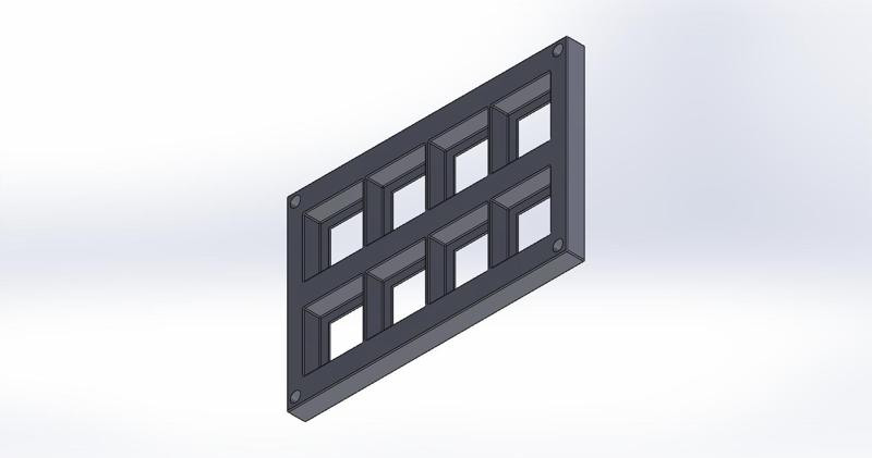 Miniatures Storage Tray, 30mm Square Base x 8, ShoeBox Miniatures Storage System