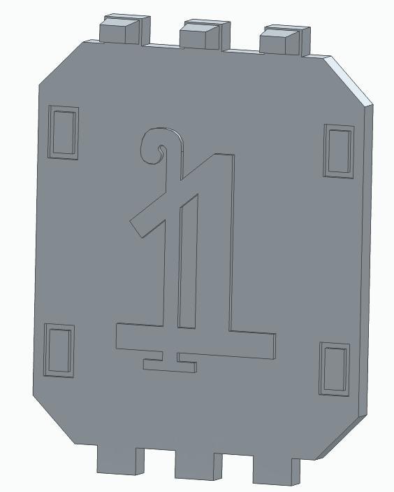 30k Dark Angels Land Raider Door - Number One