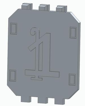 30k Dark Angels Land Raider Door - Number One