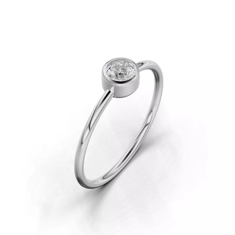 Bezel round stones woman 03