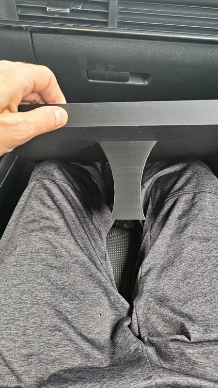 Car tray, lap tray, food tray with leg holder