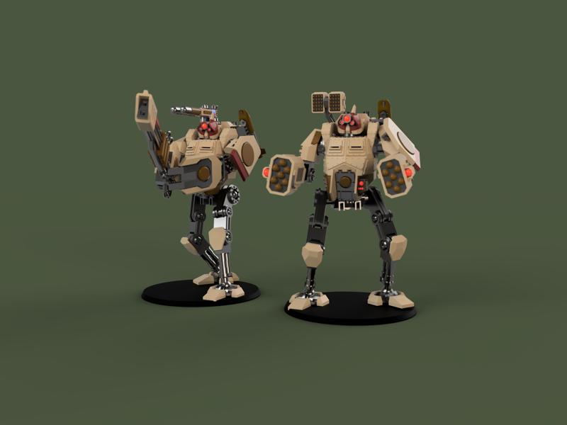 Fire Support Battlesuits for humans that have defected to the space communists