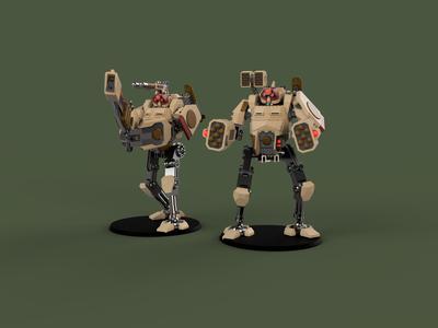 Fire Support Battlesuits for humans that have defected to the space communists