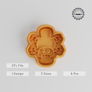 Platypus Shape Cutter & Stamp Set, Cookie & Fondant Tool, Duck Billed, Unique Aussie Animal Design, 3 Sizes
