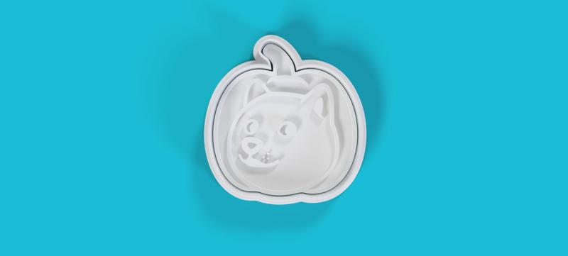 Doge Pumpkin Cookie Cutter