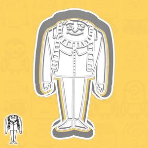 Minions / Despicable Me cookie cutters - Felonius Gru (style 2)