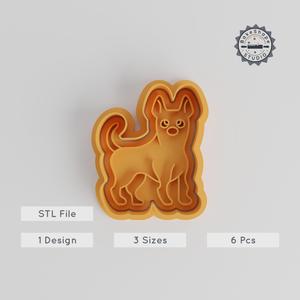 Thai Ridgeback Shape Cutter & Stamp, Cookie & Fondant Tool Set, Includes 3 Sizes, Dog-Themed Baking Accessories
