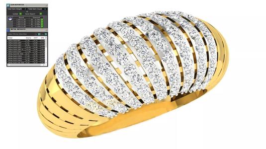 Light Weight Gold Diamond Rings - ring3