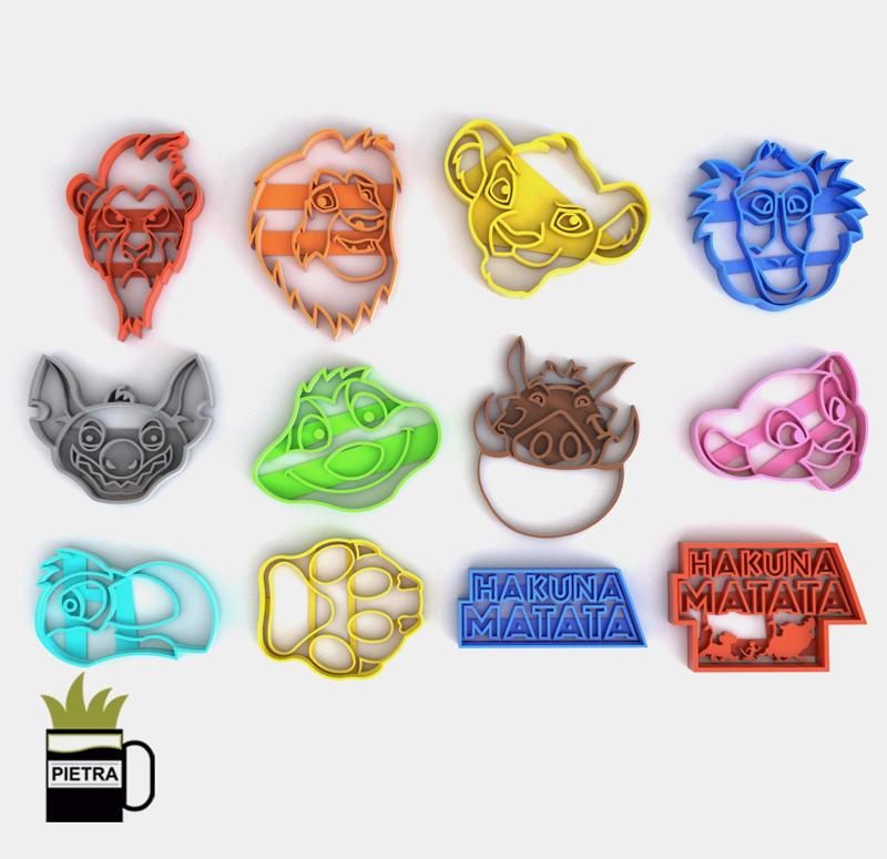 KING LION FONDANT COOKIE CUTTER