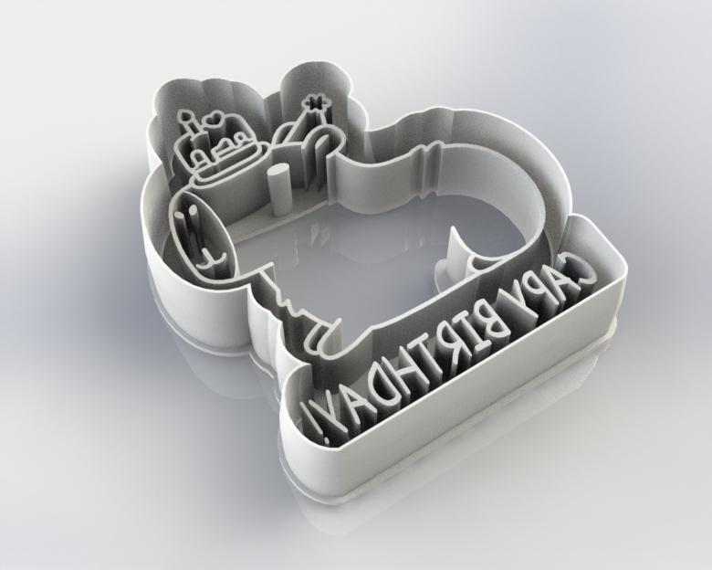 Capybaras / Capy Birthday Cutter