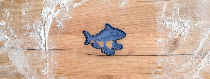 Tralalero Tralala Shark cookie cutter from Brainrot Italian